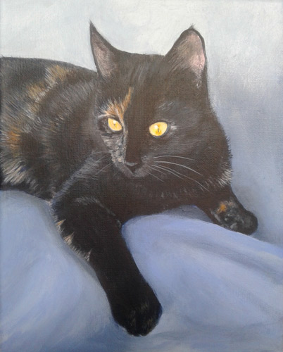 Cat Painting of Chuffy